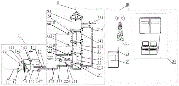 Automatic detection and control system for spiral symmetrical flow anaerobic reactor