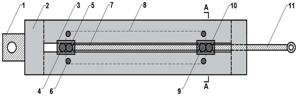 Variable stiffness self-resetting damper based on shape memory alloy material