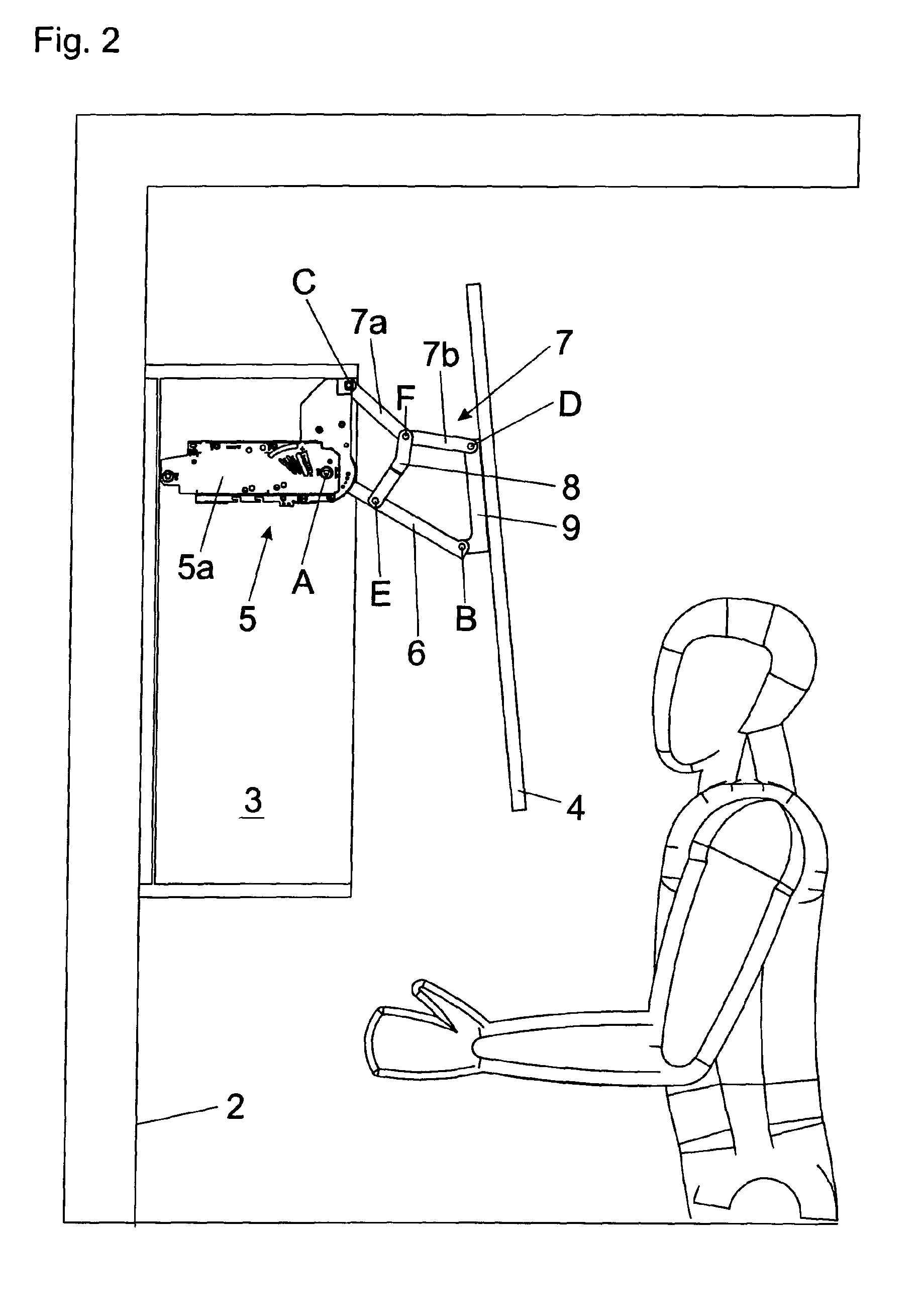 Actuating mechanism for moving an upwardly movable flap of a piece of furniture