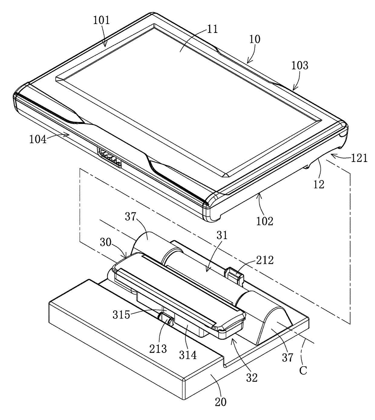 Display device for vehicles