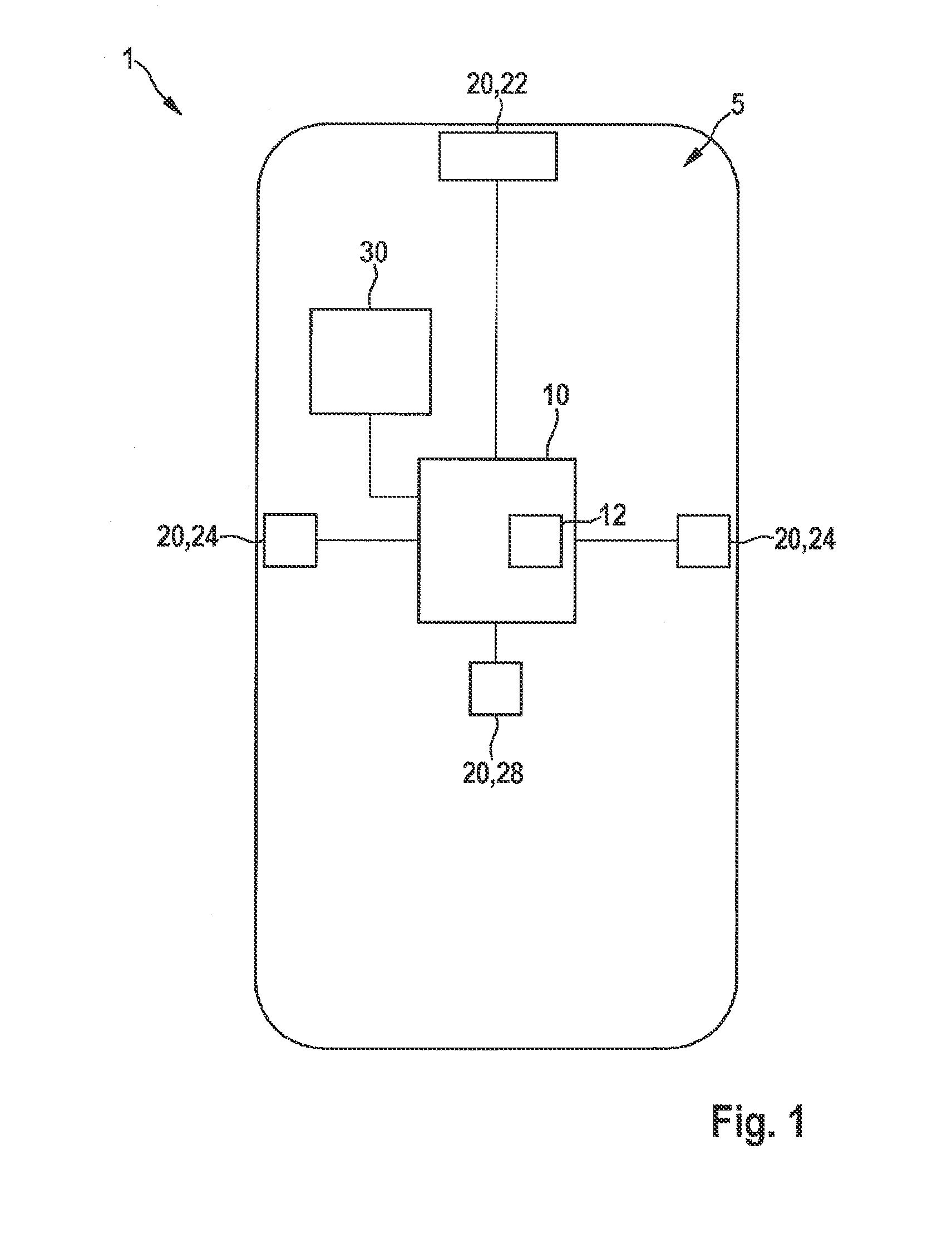 Device for controlling personal protection in a vehicle