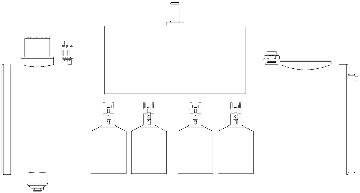 Heating device special for aircraft oil tank