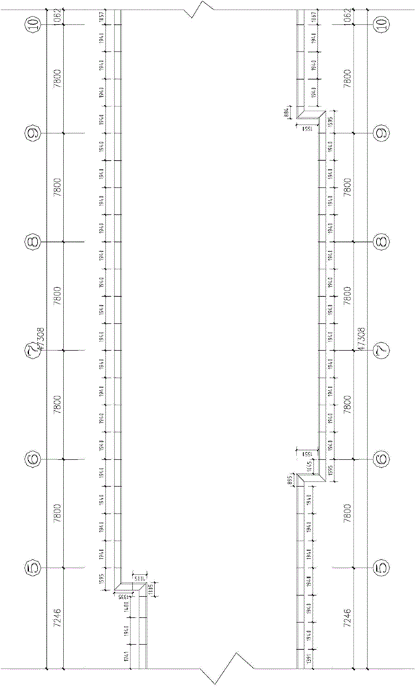 Exterior wall glass-fiber reinforced concrete coping type installation method