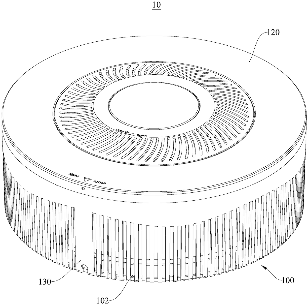 Fresh air device and fresh air system