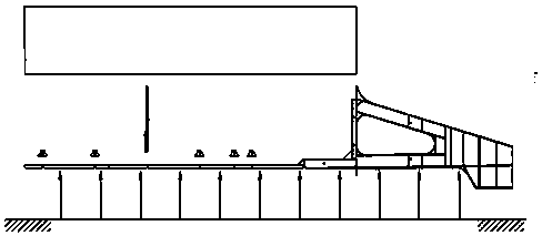 Large container ship wing bridge block integrated construction method