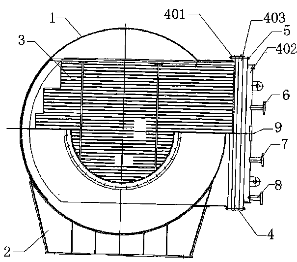 Assembled tube-shell drawer type heat exchanger