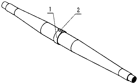 Method for measuring radial expansion force during running of cable middle joint