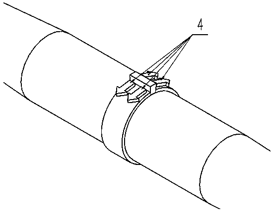 Method for measuring radial expansion force during running of cable middle joint