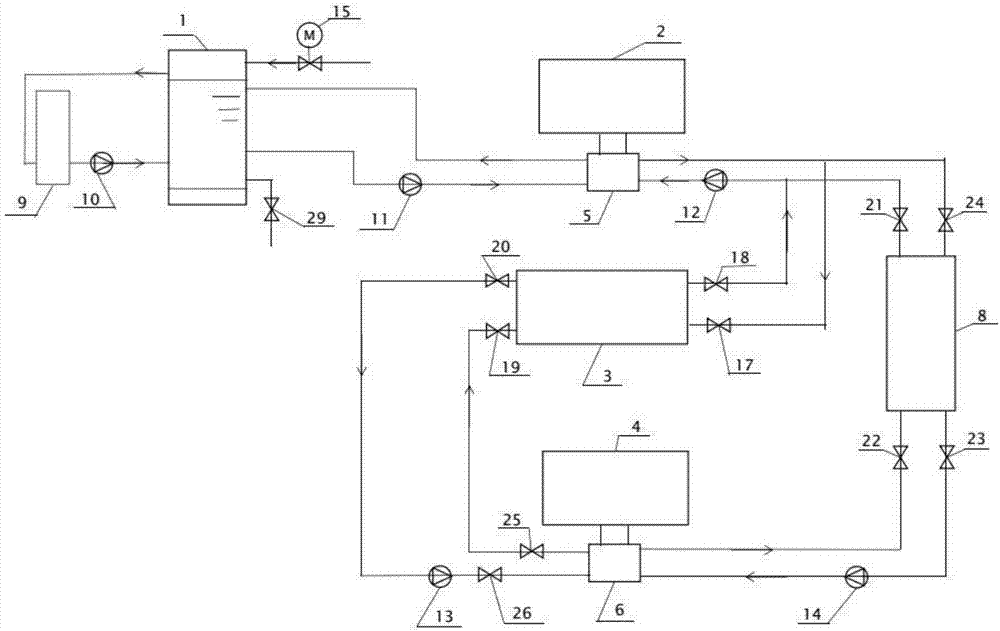 Air and electric energy two-stage heating and cooling system and method