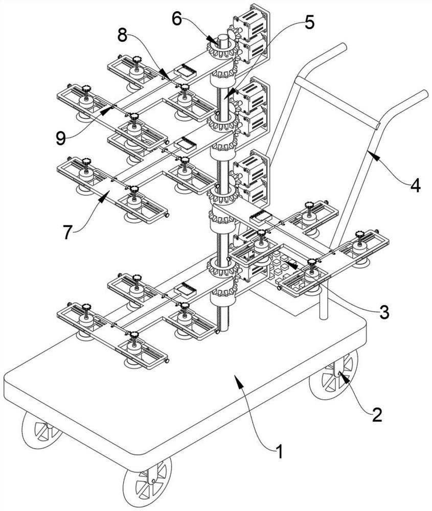 Feeding device for liquid crystal screen production line