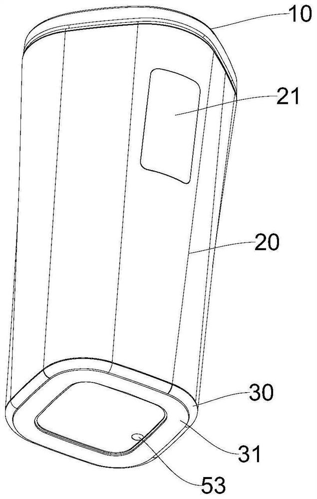 Container with temperature and liquid level display function and water cup