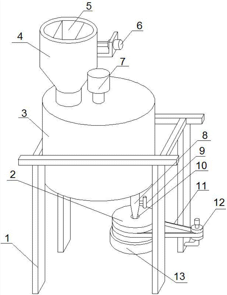 Straw crushing and grinding device and operation method thereof