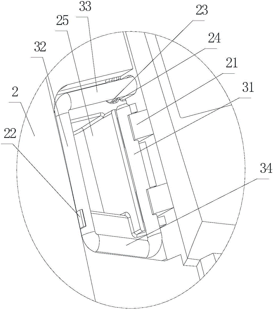 Rear grass discharging quick switch device for mower