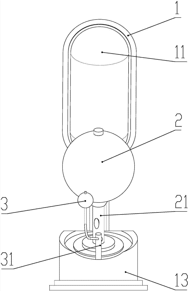 Earth light-facing side simulation table lamp