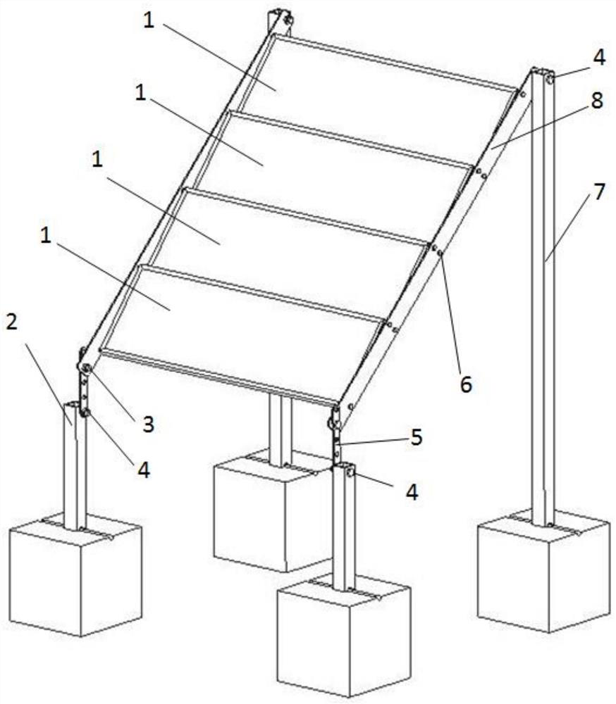 Solar cell panel system convenient for forming gas film