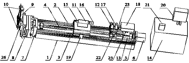 Automated linear displacement sensor calibration device