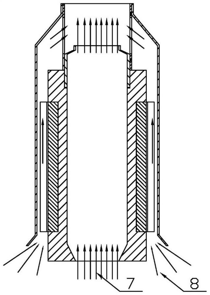 Ejection cooling type thermoelectric power generation device