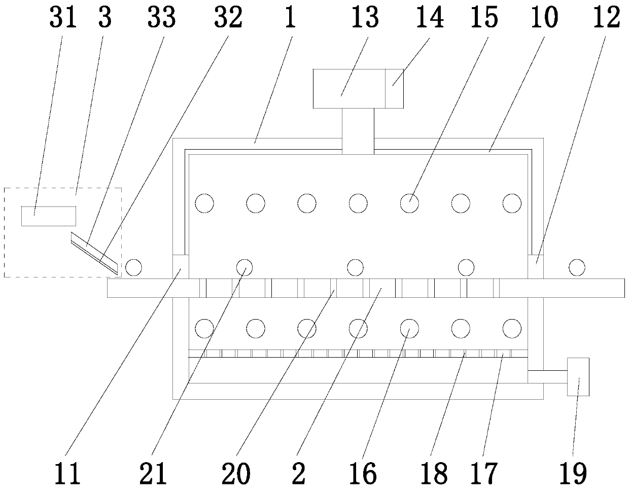 Drying mechanism for producing anti-counterfeit labels with pearl color-change effect