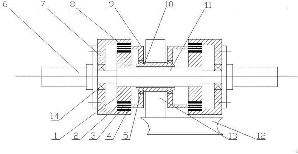 Multi-rotor-difference cascade permanent magnetic speed regulating device