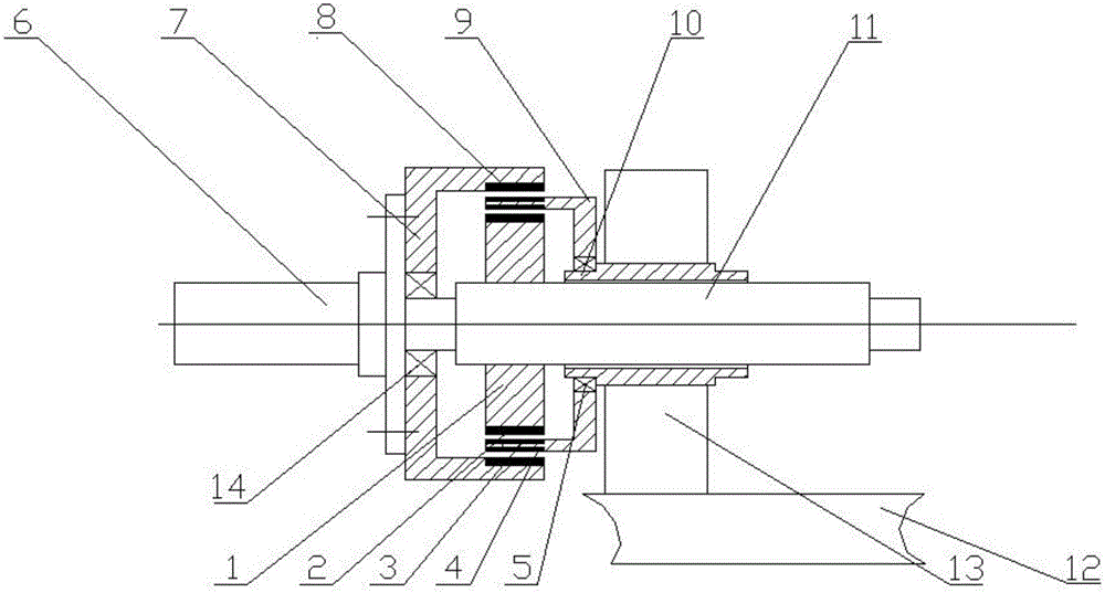 Multi-rotor-difference cascade permanent magnetic speed regulating device