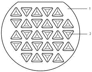 Rounded corner triangle graphical substrate