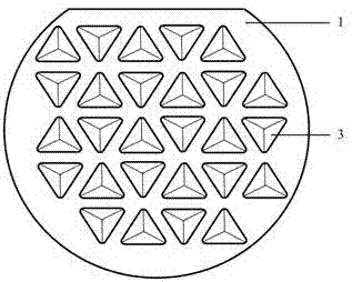 Rounded corner triangle graphical substrate