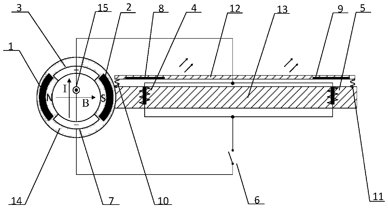 Power-adjustable space radiation heat dissipation system and working method thereof