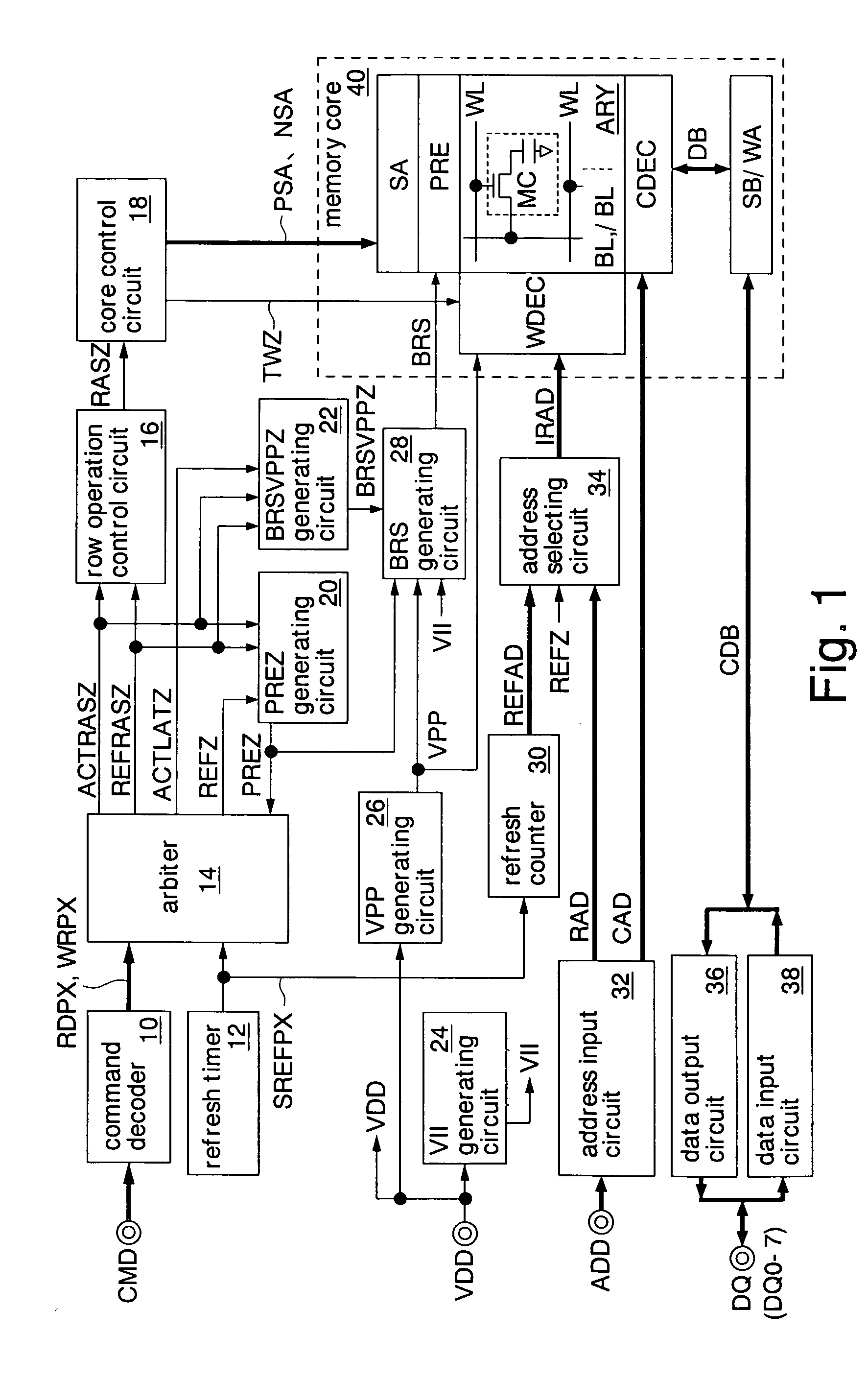 Semiconductor memory and operation method for same