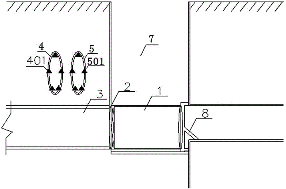 Construction method of close-range down-traversing operation lines at initial stages or receiving stages of shield