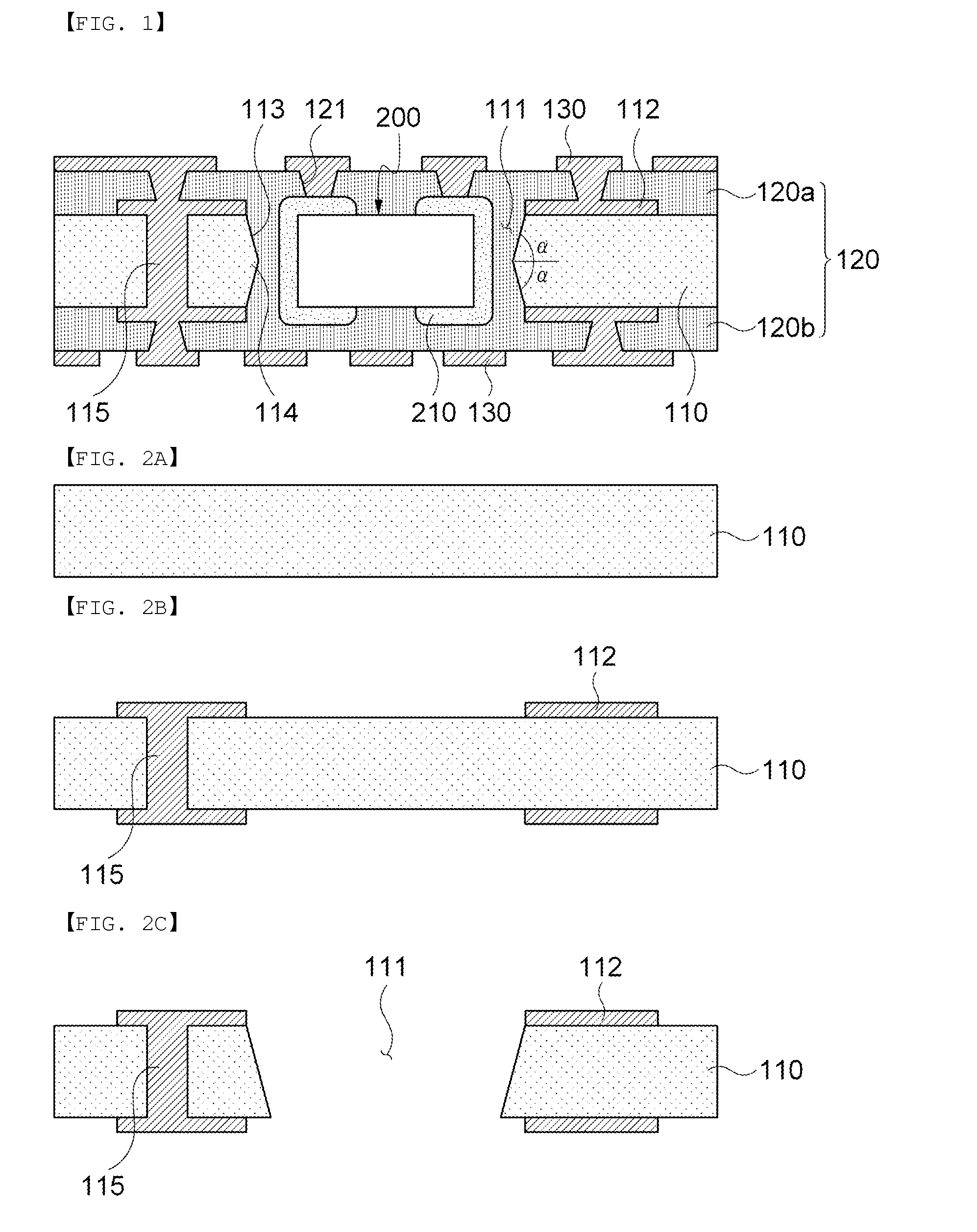 Printed circuit board including electronic component embedded therein and method for manufacturing the same