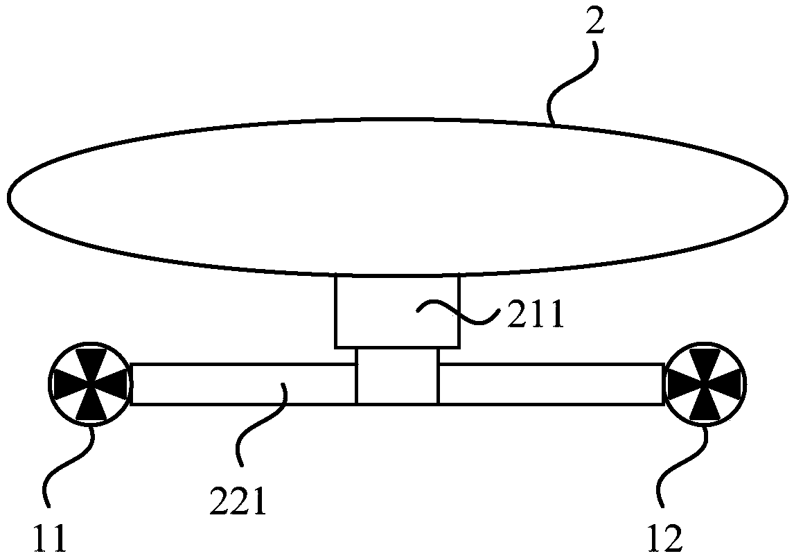 Underwater propulsion device, underwater work equipment and movement control method thereof