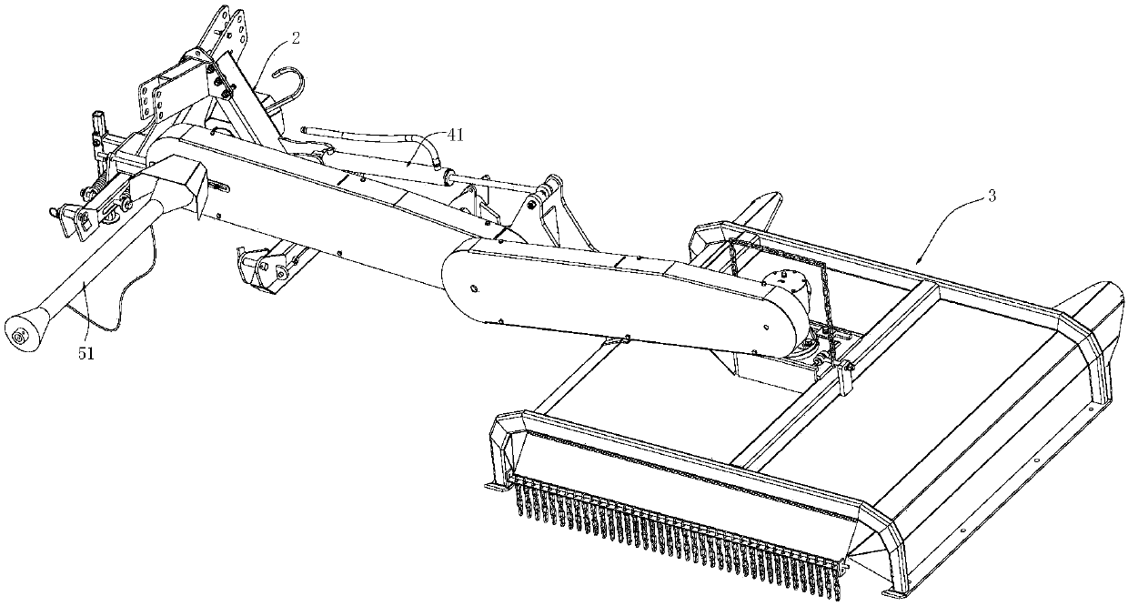 A horizontal rough cutting machine