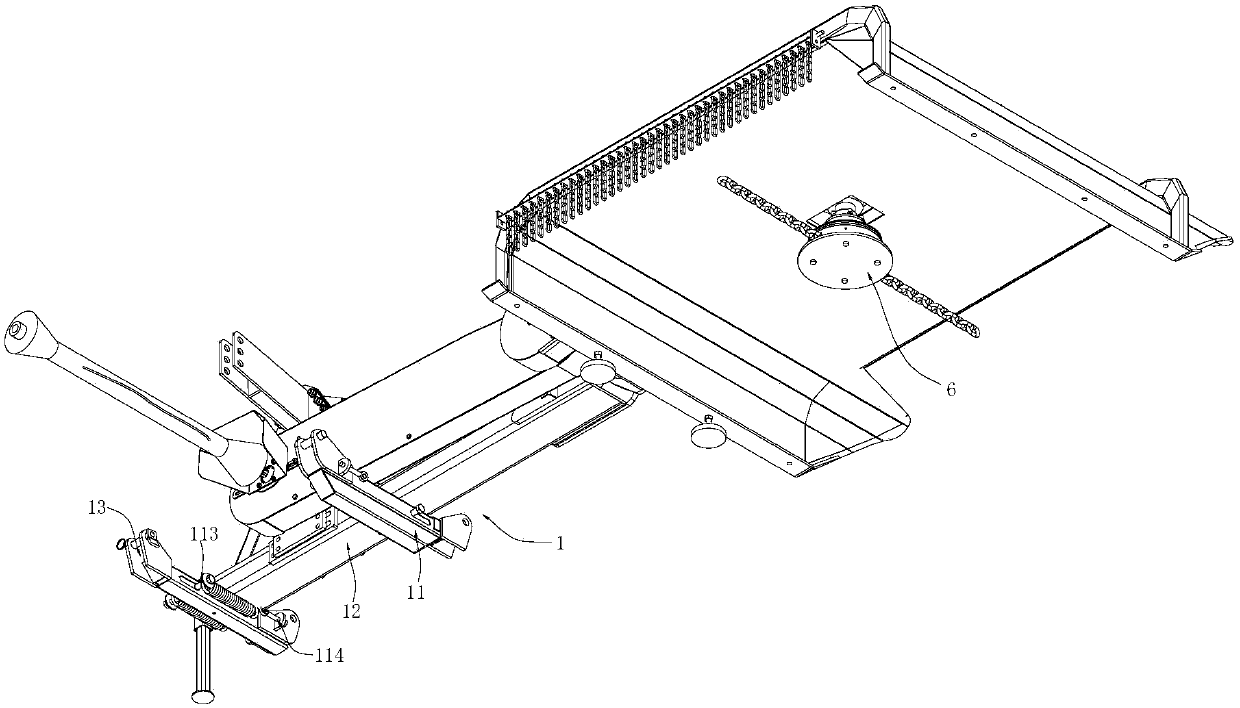 A horizontal rough cutting machine