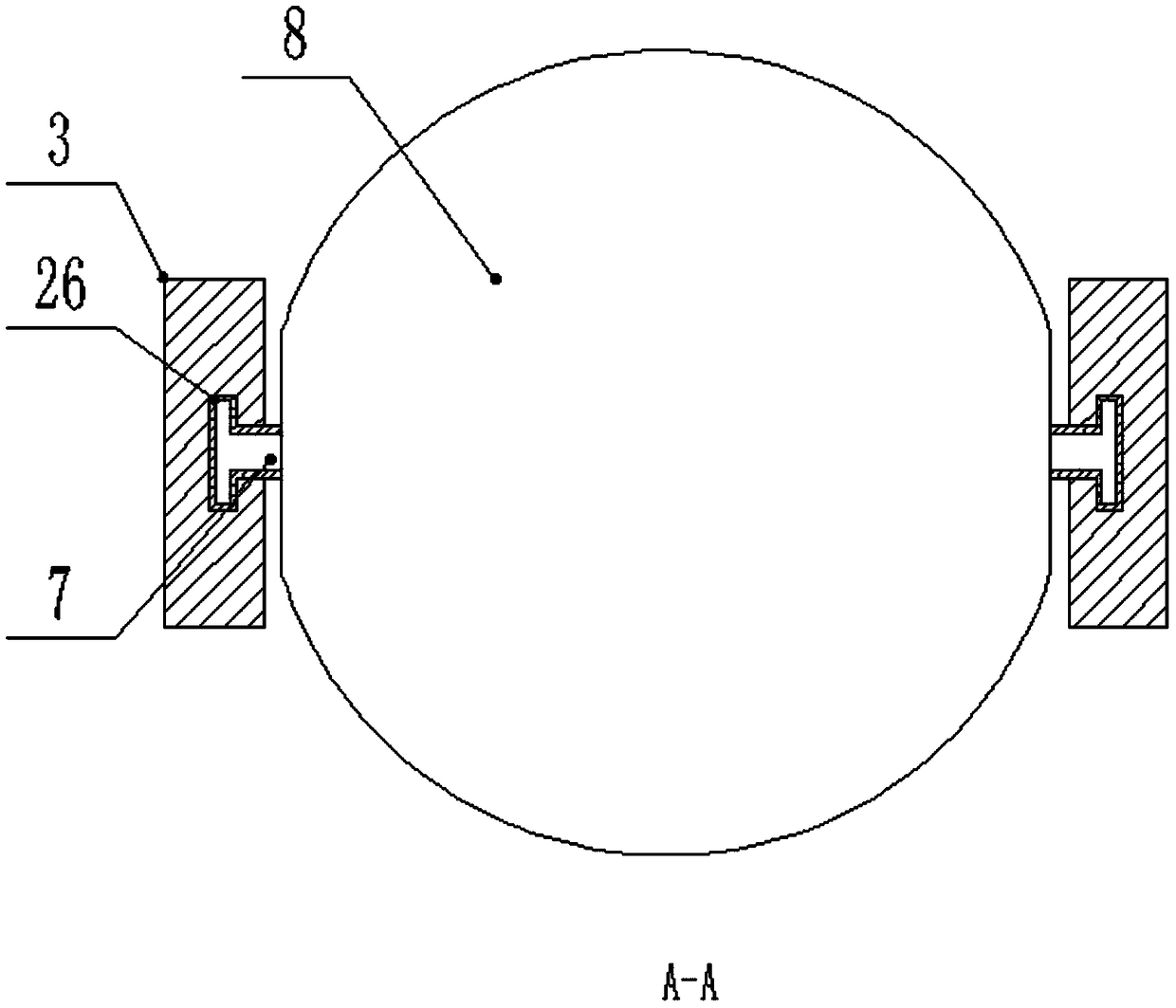 Elastic piece type damping device for machining