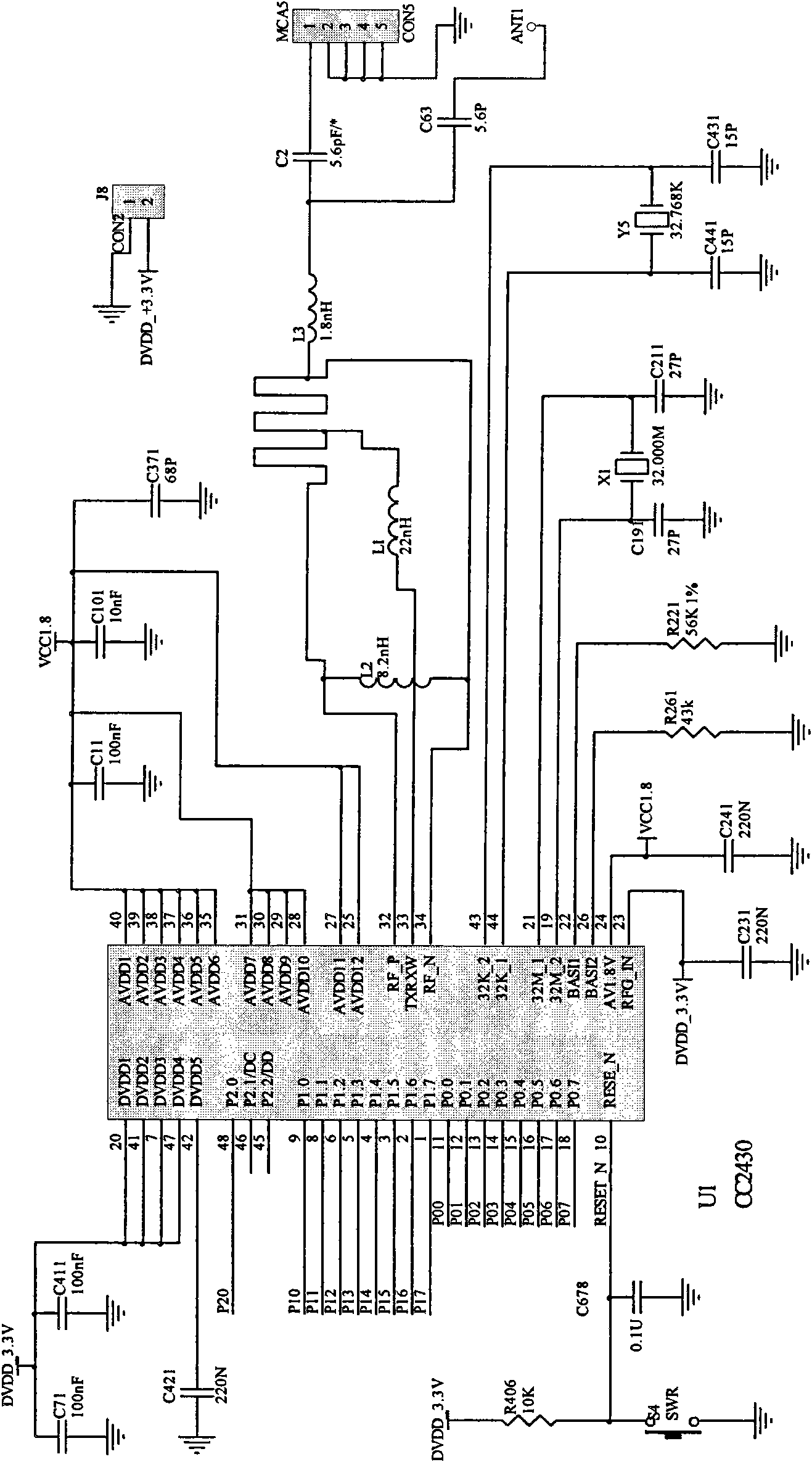 Zigbee technology-based access control management method and device