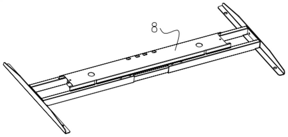 Double-cross-beam assembly on lifting table