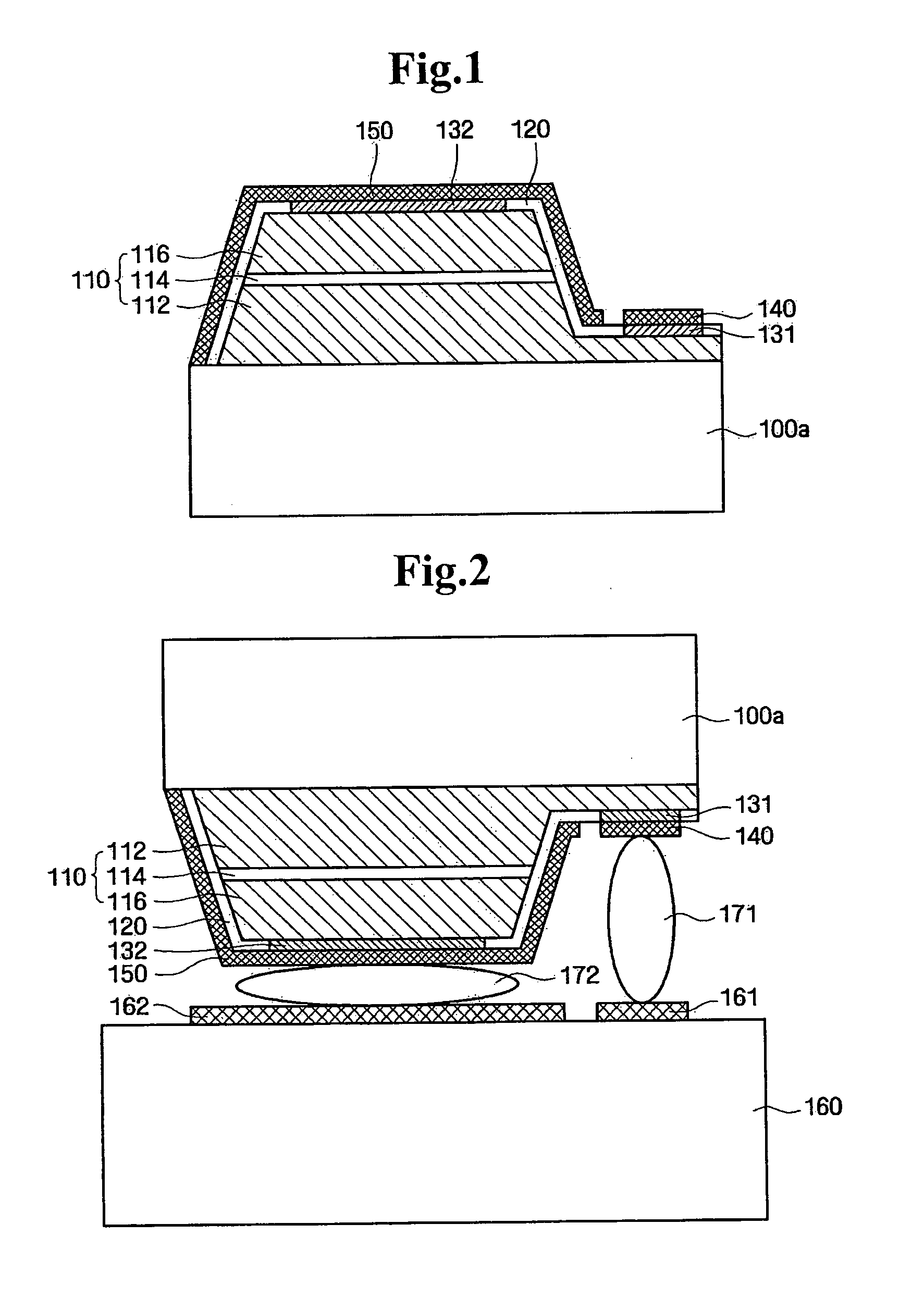 Method of fabricating light-emitting apparatus with improved light extraction efficiency and light-emitting apparatus fabricated using the method