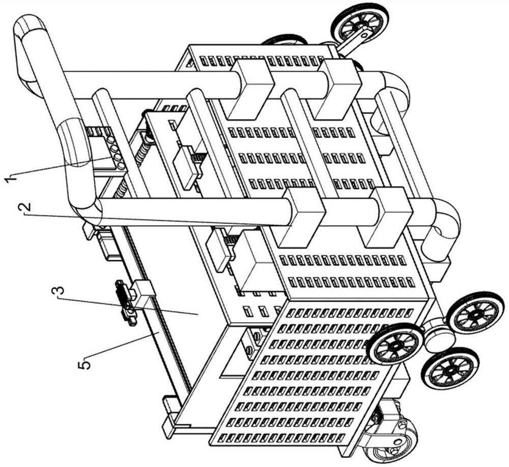 Multifunctional stair adlet cleaning device