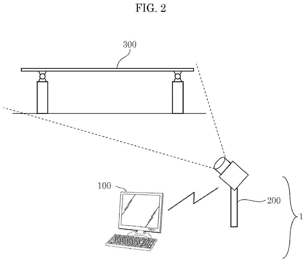 Displacement measurement device and displacement measurement method