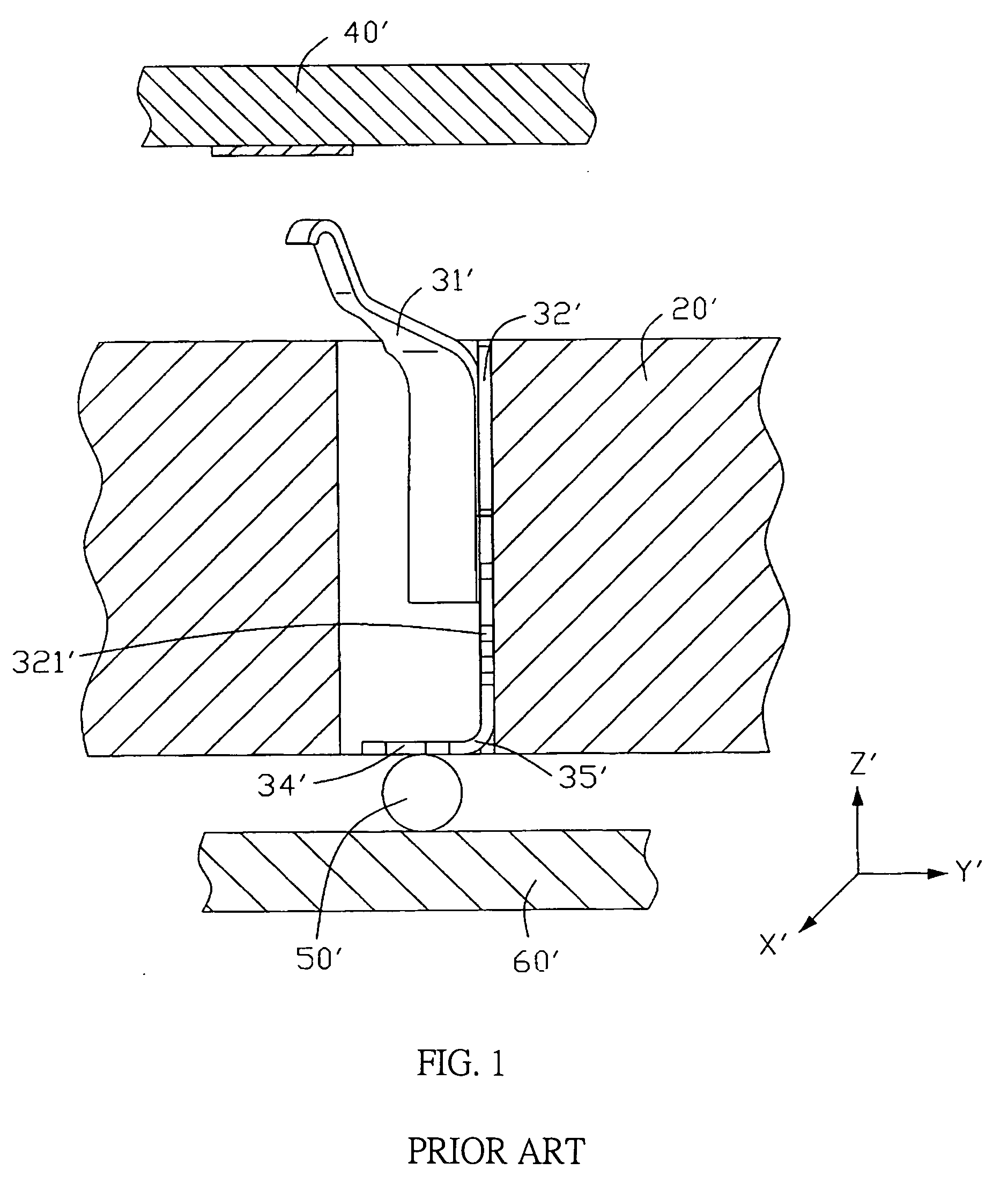 Contact used in an electrical connector