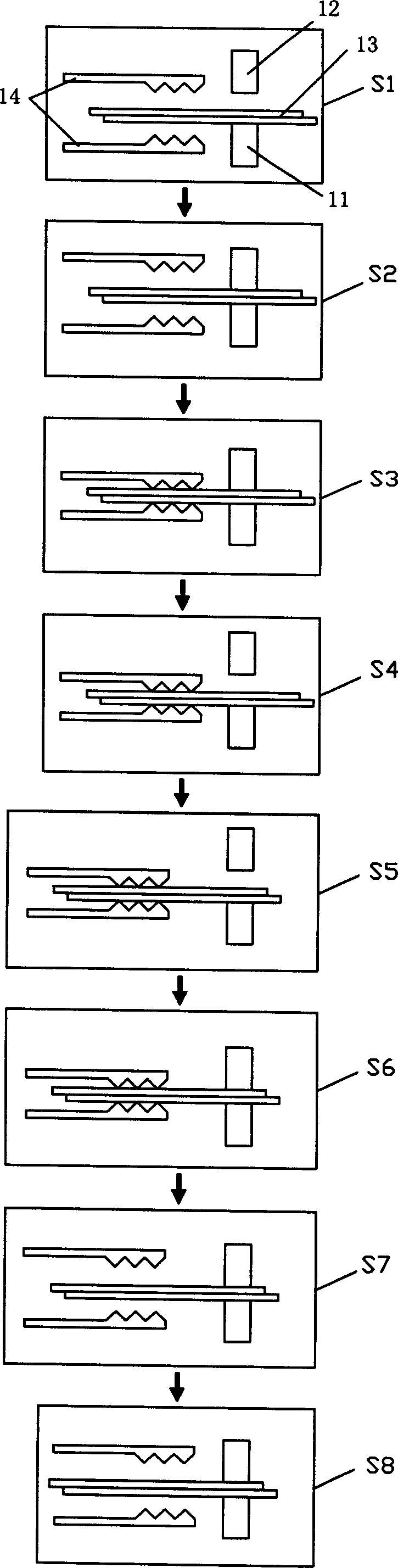 Microstep spot-welding method and equipment