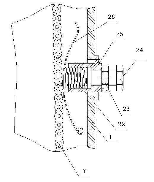 No-missing chain-driven rotary cultivator with functions of soil casting, stubble cleaning and subsoiling