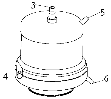 A membrane oxygenator with an integrated centrifugal pump