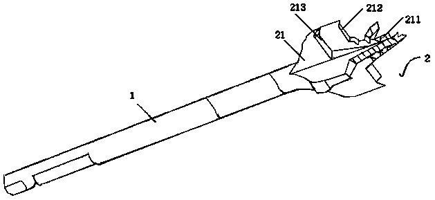 Woodworking flat drill