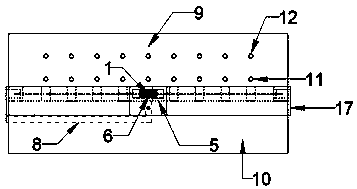 Built-in vibrating device based on sleeve post-grouting construction