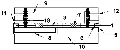 Built-in vibrating device based on sleeve post-grouting construction