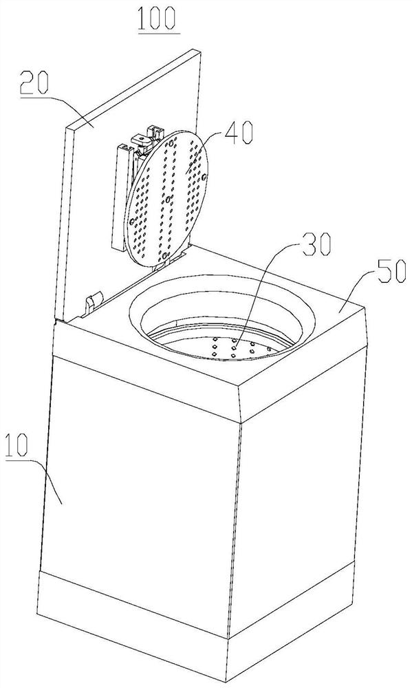 Washing machine with pressing plate assembly and anti-floating control method