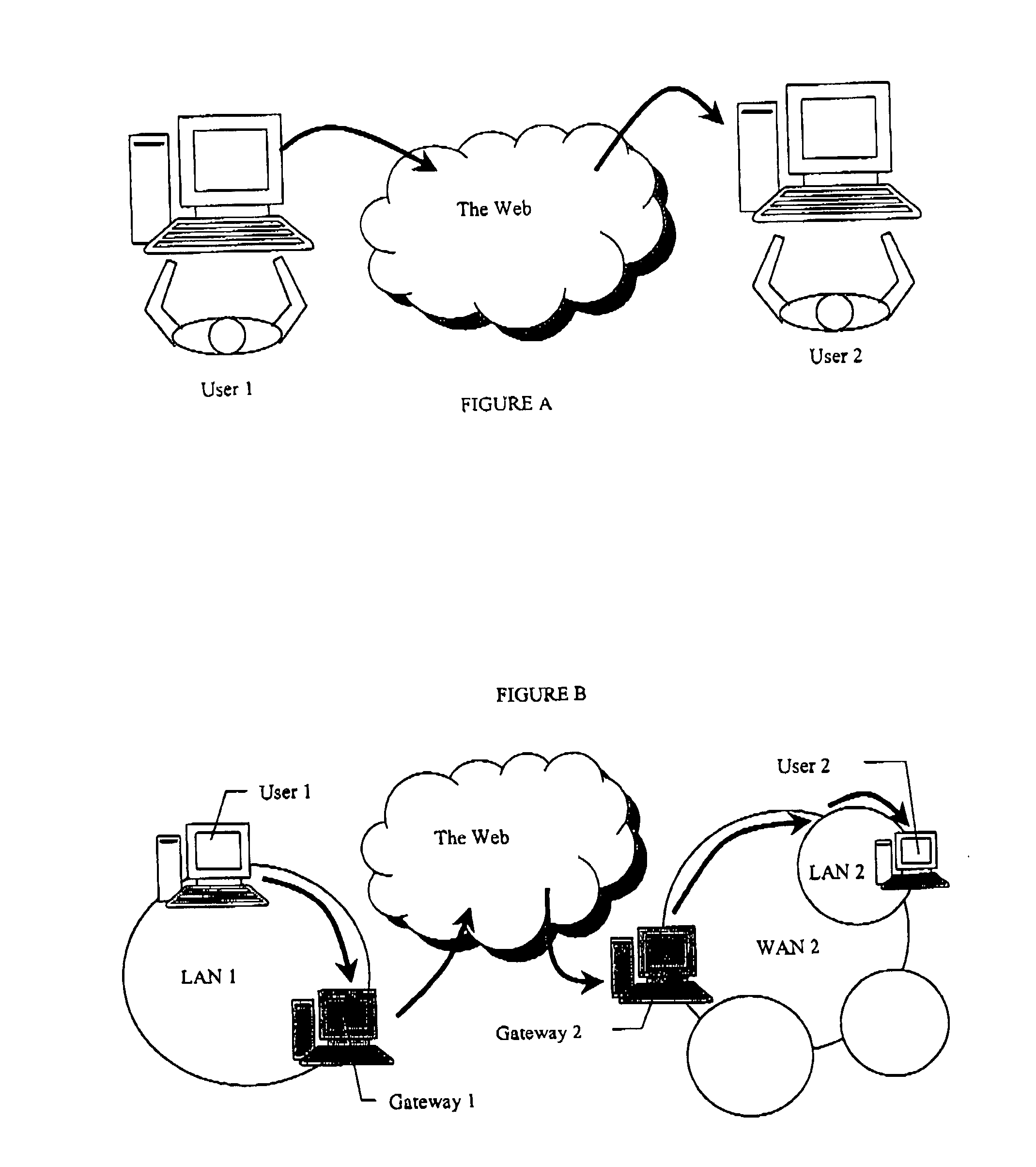 Method and apparatus for communicating over a public computer network