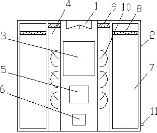 Adjustable hot air drying device