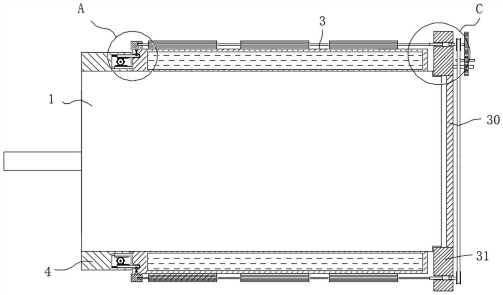 Novel water cooling structure of water pump motor